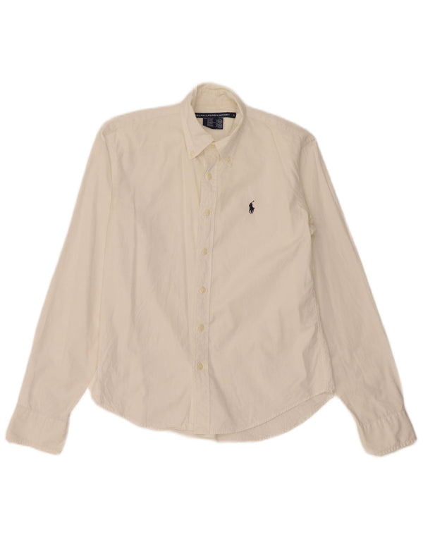 Ralph Lauren Camisa para Mujer US 8 Mediana Algodón Blanco