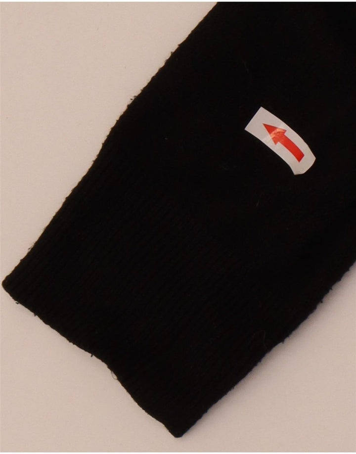 Marks & Spencer Jersey con cuello vuelto para hombre, talla pequeña, poliéster negro
