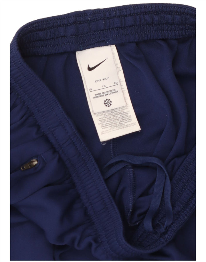 NIKE Pantalones de chándal Dri Fit para niños 13-14 años XL Azul Marino Colorblock