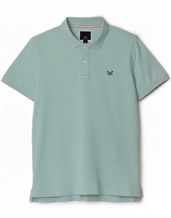 Crew Clothing Polo para hombre pequeño algodón turquesa