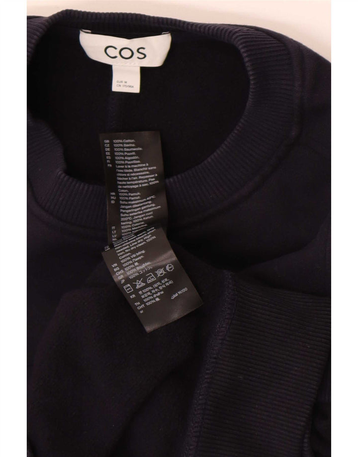 Cos - Sudadera extragrande para mujer, talla 14, algodón azul marino mediano
