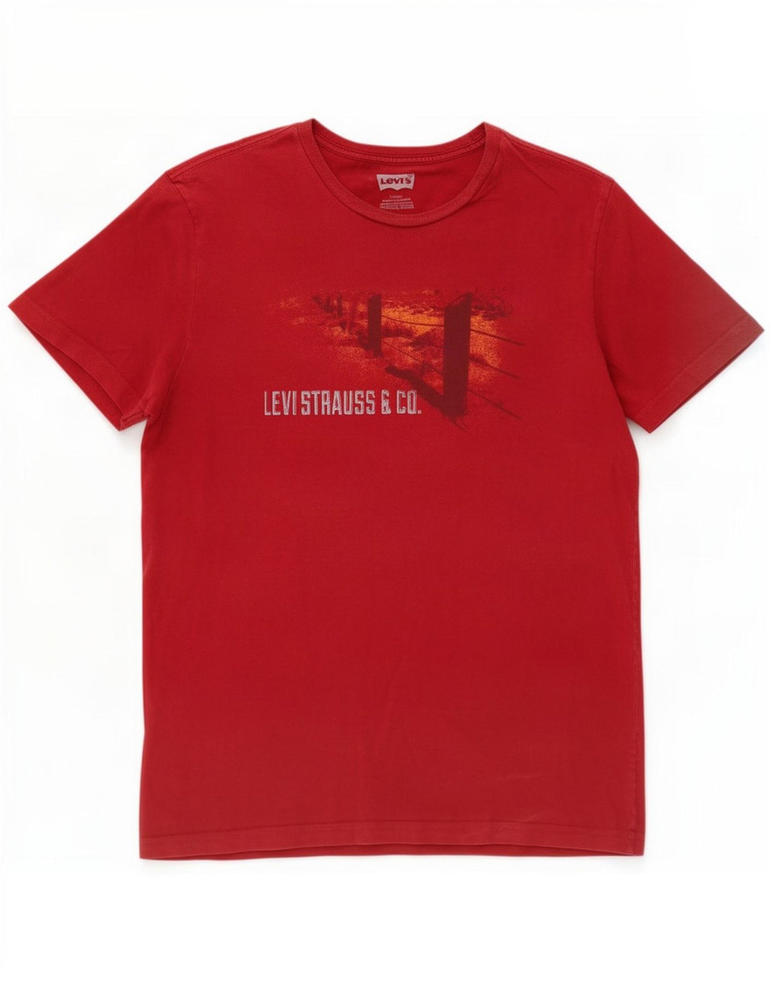Levi's - Camiseta gráfica para hombre, talla grande, color rojo