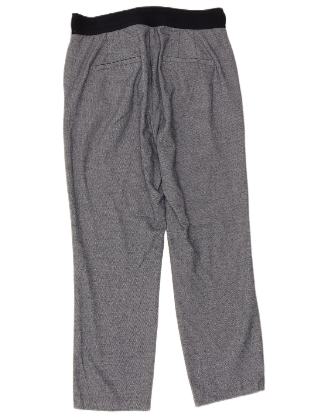 Pantalón Capri Zara Mujer Grande W30 L23 Poliéster Azul
