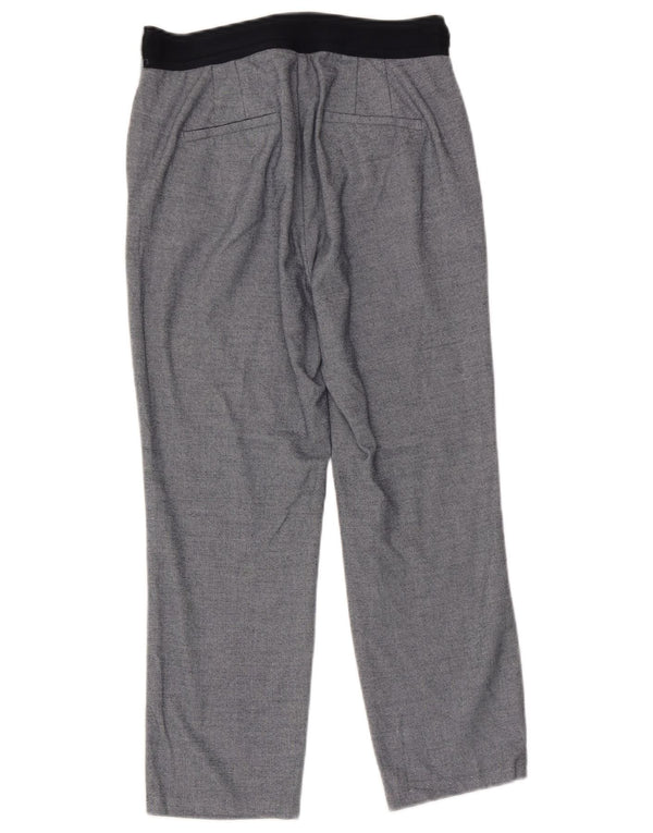 Pantalón Capri Zara Mujer Grande W30 L23 Poliéster Azul