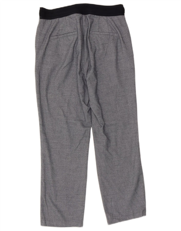 Pantalón Capri Zara Mujer Grande W30 L23 Poliéster Azul