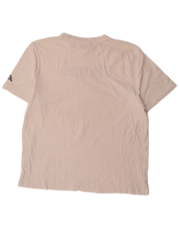 Kappa Camiseta gráfica para hombre Top 2XL Blanco