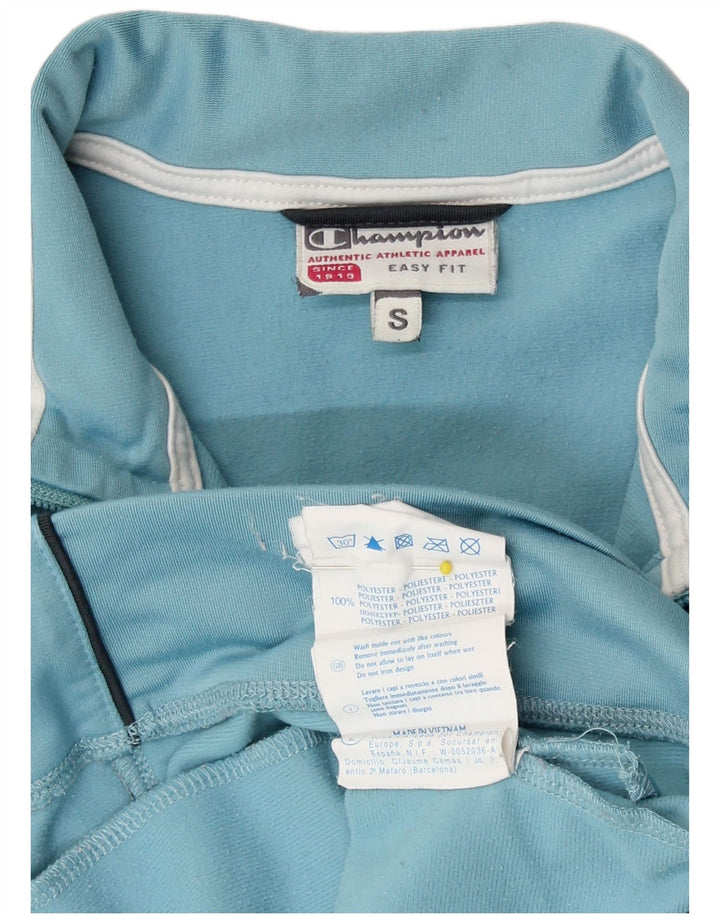 Champion Chaqueta de chándal para mujer UK 10 Small Blue Stripe Poliéster