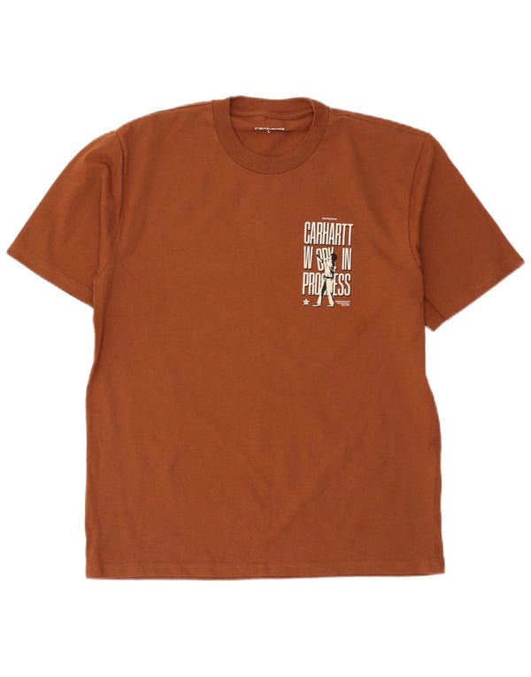 Carhartt - Camiseta gráfica para hombre, talla grande, algodón marrón