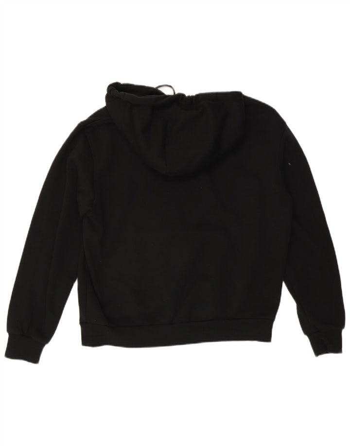 CONVERSE Jersey con capucha para mujer UK 14 Mediano Algodón negro