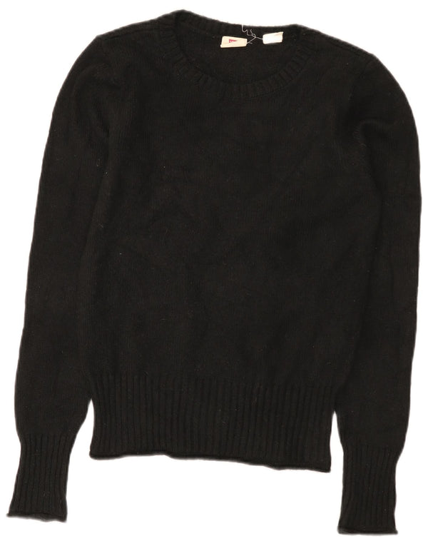 Levi's Suéter tipo jersey con cuello barco para mujer UK 10 Small Poliamida negra