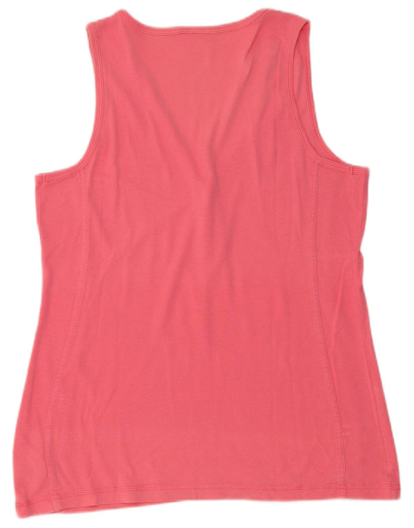 Champion Camiseta sin mangas para mujer UK 18 XL Algodón rosa