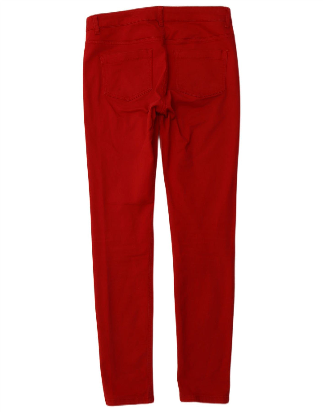 REISS Pantalones casuales ajustados para mujer UK 12 Medium W30 L32 Algodón rojo
