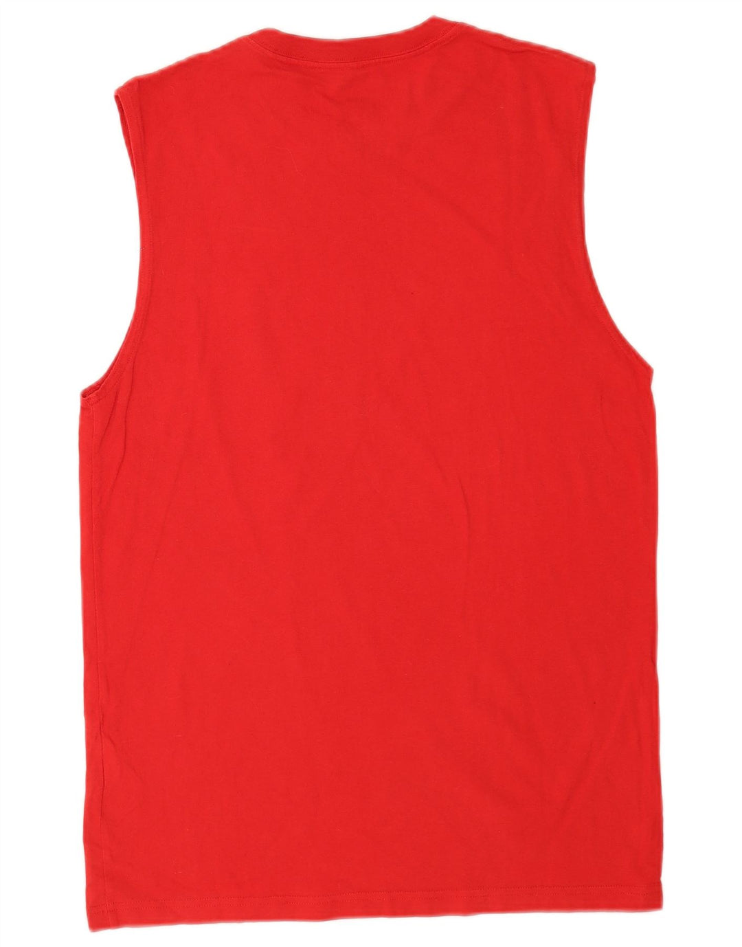 Camiseta sin mangas Nike de corte regular para hombre, algodón rojo mediano