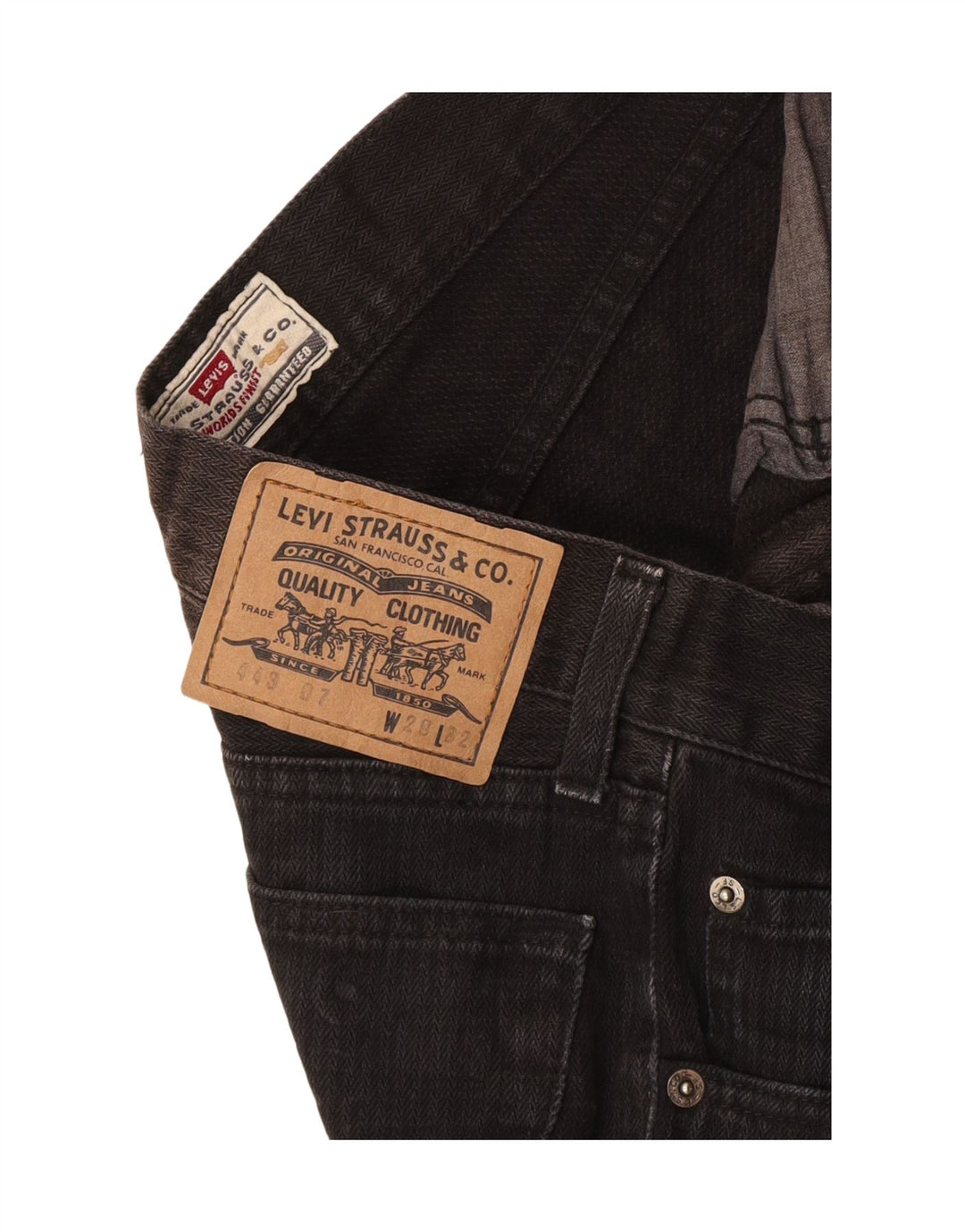 Levi's Vaqueros cónicos para hombre W29 L32 Negro