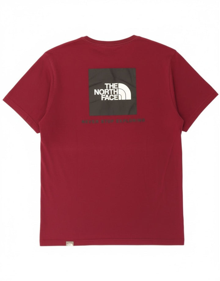 The North Face Camiseta gráfica para hombre Top Medium Borgoña Algodón