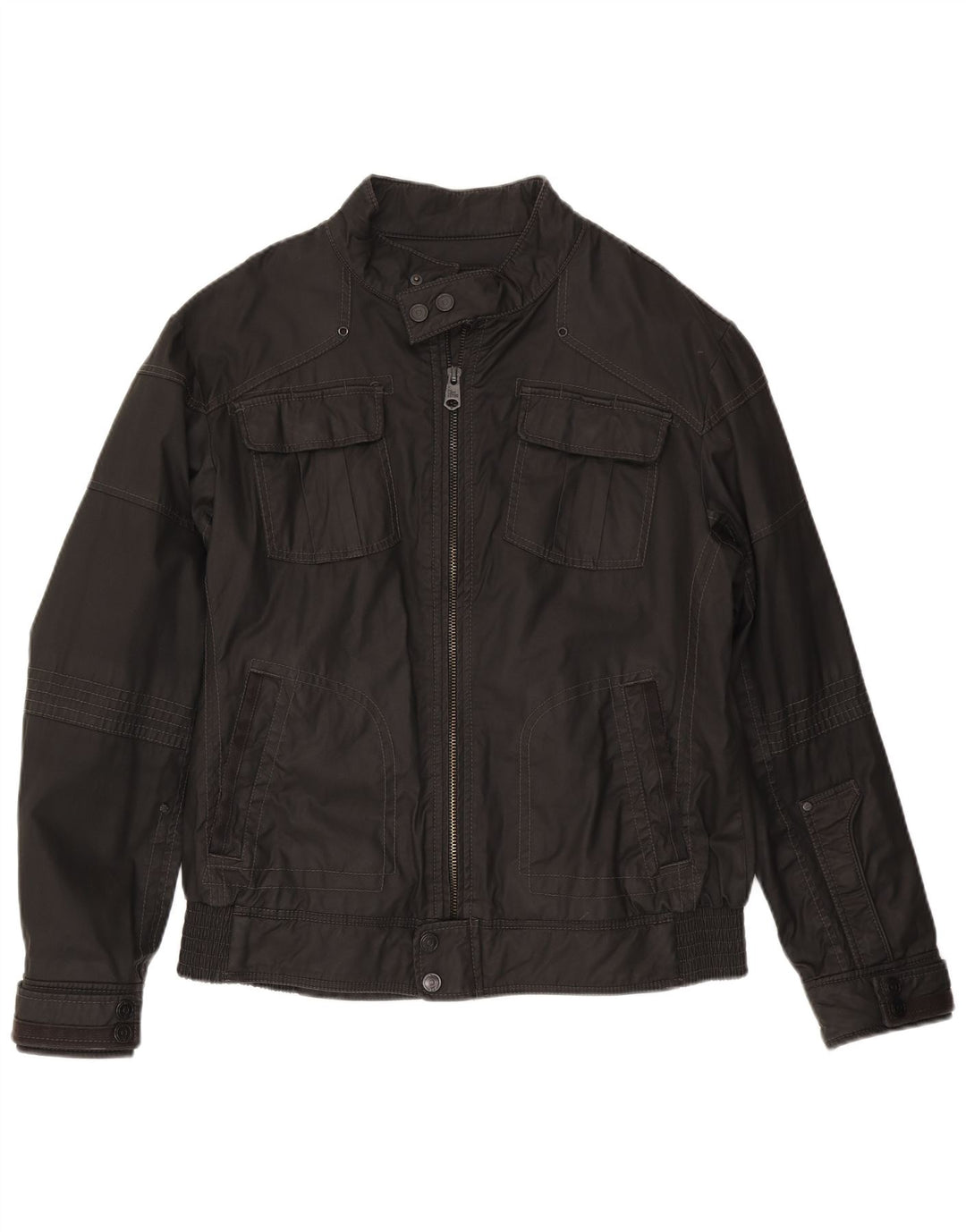 Esprit Chaqueta utilitaria para hombre Reino Unido 40 Grande Negro