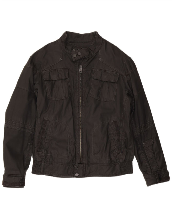 Esprit Chaqueta utilitaria para hombre Reino Unido 40 Grande Negro