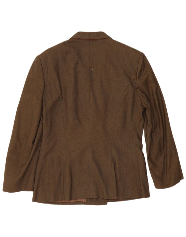 Brooksfield Chaqueta Blazer De Doble Botonadura Para Mujer IT 44 Viscosa Caqui Mediana