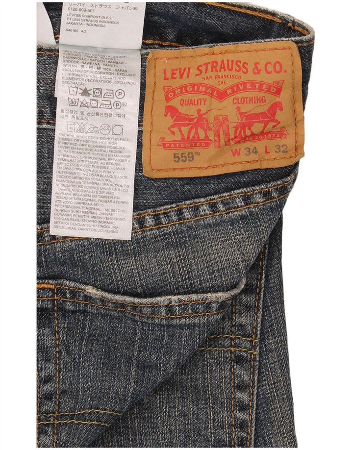 Levi's Jeans rectos 559 para hombre W34 L32 Algodón azul