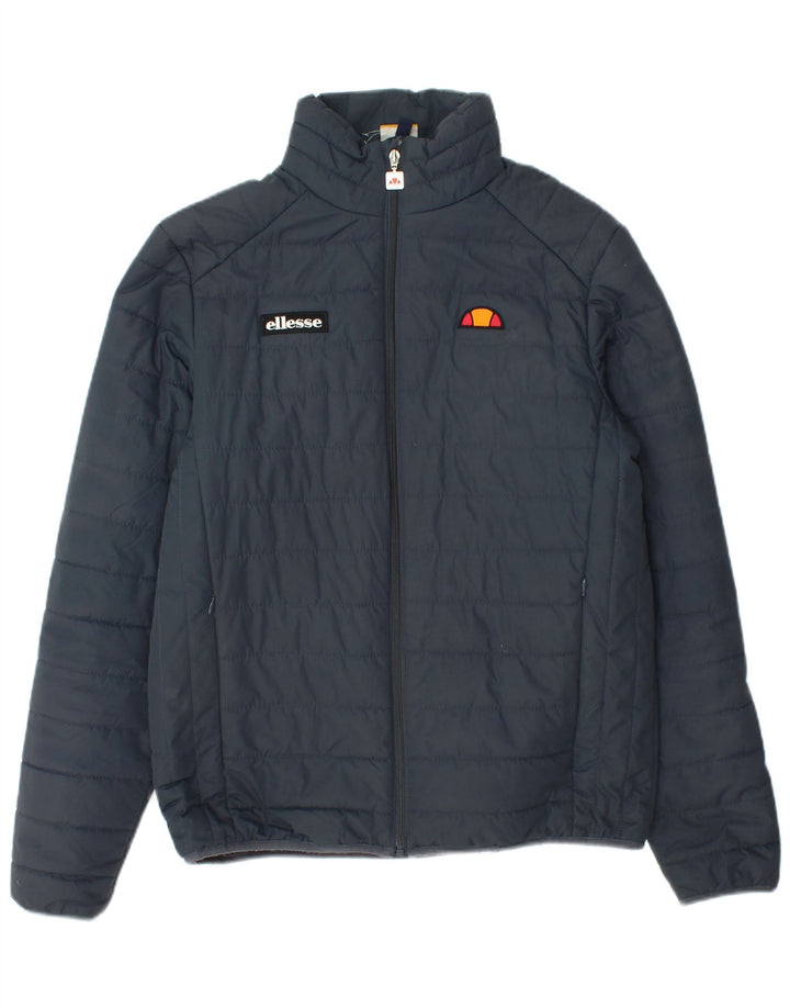 ELLESSE Chaqueta acolchada para mujer UK 46 Grande Poliéster azul marino