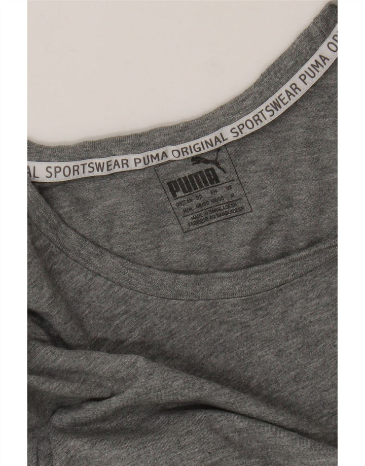 PUMA Camiseta gráfica para hombre Top gris medio