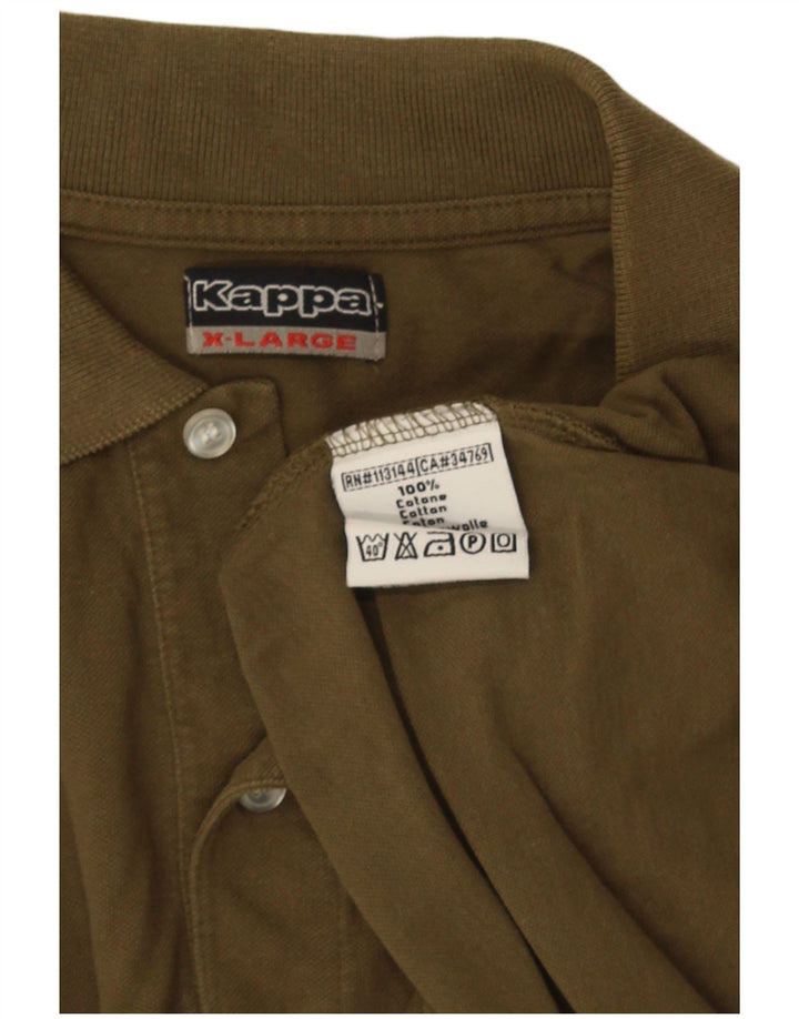 Kappa Polo Hombre XL Caqui Algodón