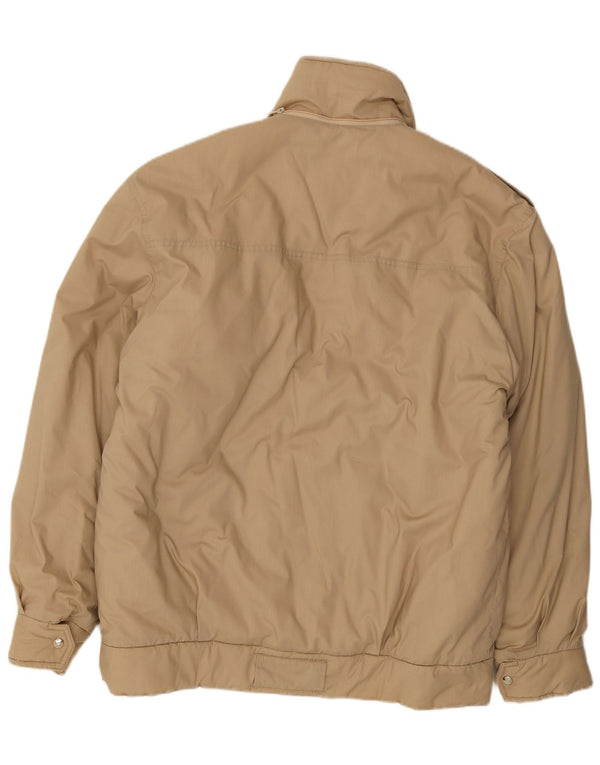 Vintage hombres militar chaqueta utilitaria Reino Unido 42 XL Beige