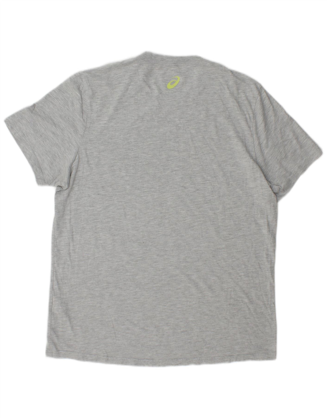 Asics - Camiseta gráfica para hombre, talla grande, algodón gris