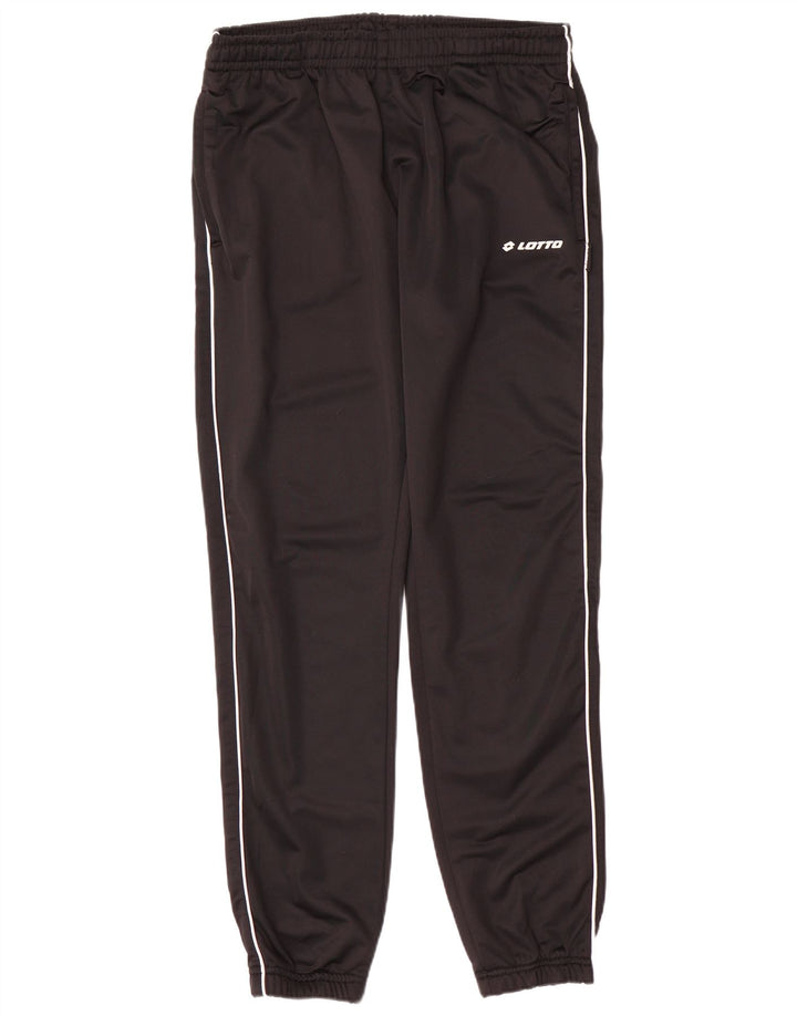 Lotto Hombre Pantalones De Chándal Joggers Large Negro Poliéster