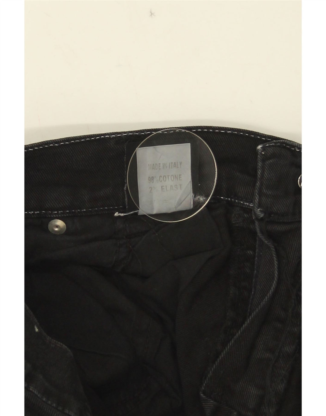 Roy Rogers Vaqueros rectos para hombre W33 L30 Algodón negro