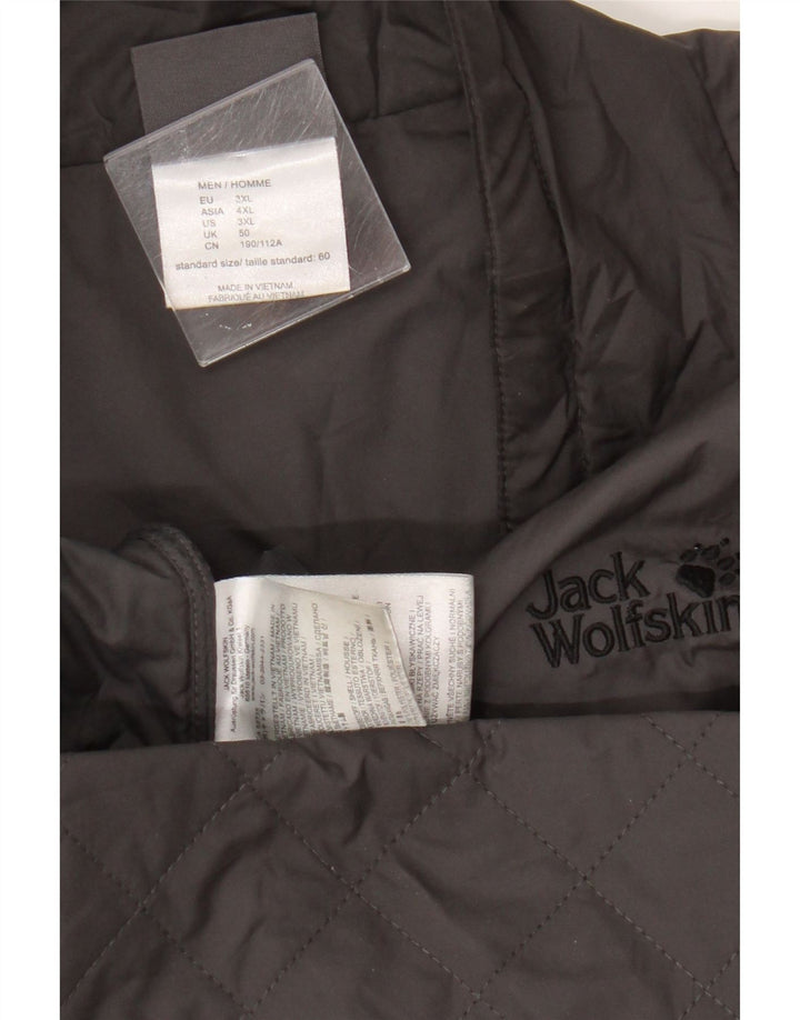 Jack Wolfskin Chaqueta acolchada para hombre UK 50 3XL Gris Poliéster