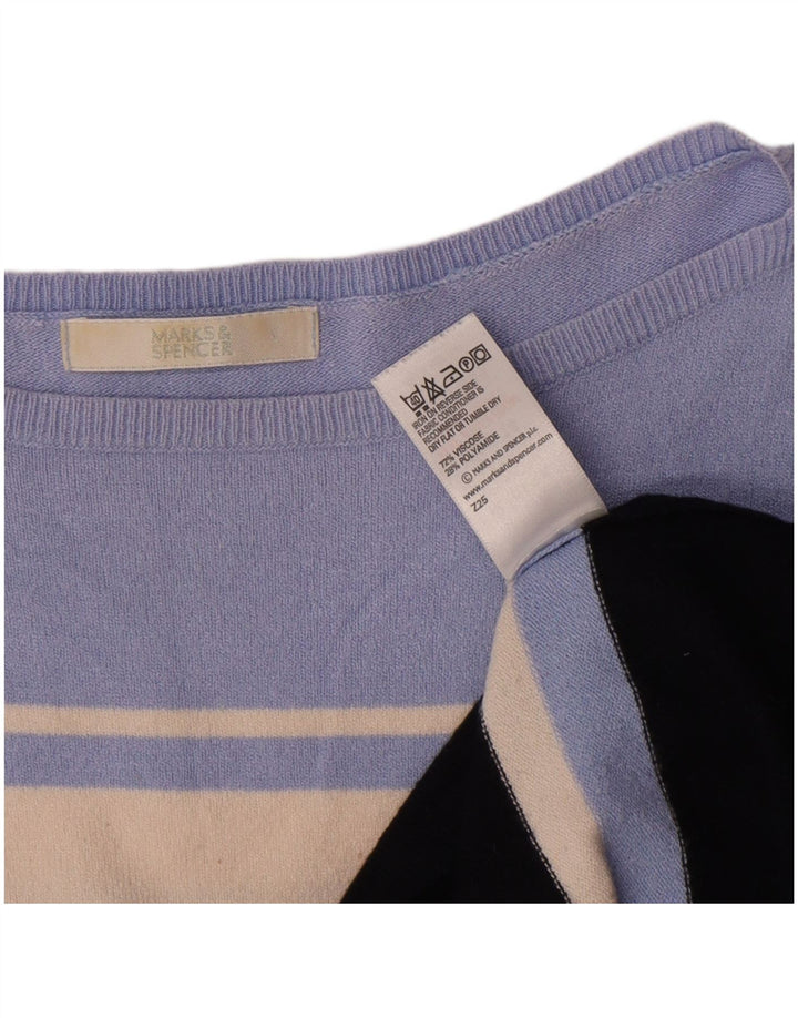 Marks & Spencer Jersey con Cuello Barco para Mujer UK 40 Mediano Multicolor