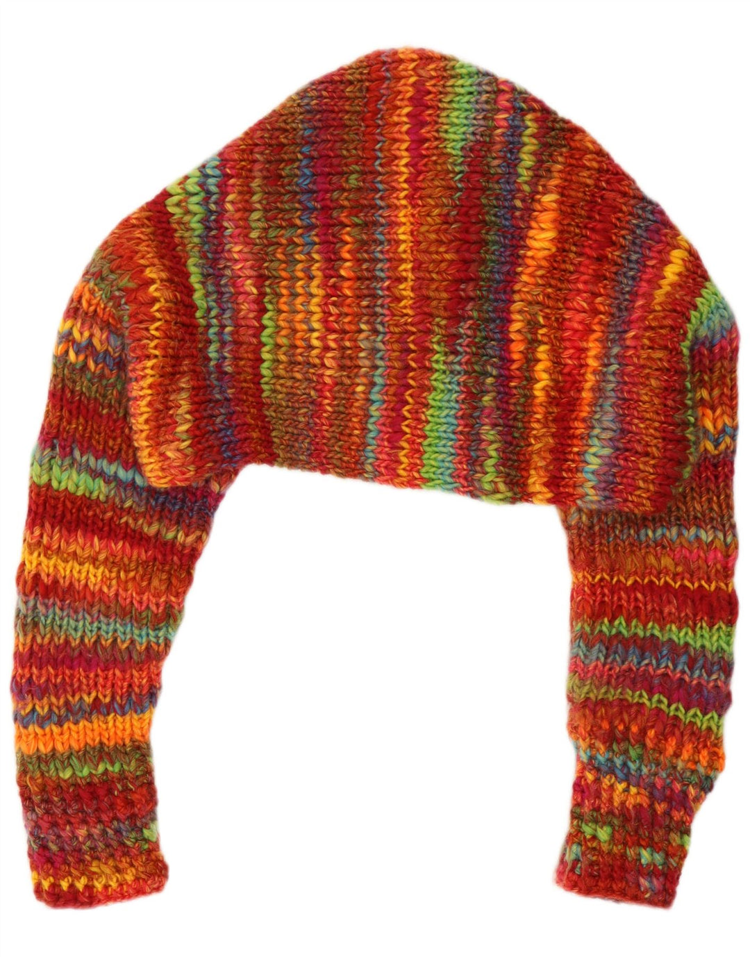 Vintage mujer oversized Bolero Jumper Reino Unido 14 medio multicolor rayas