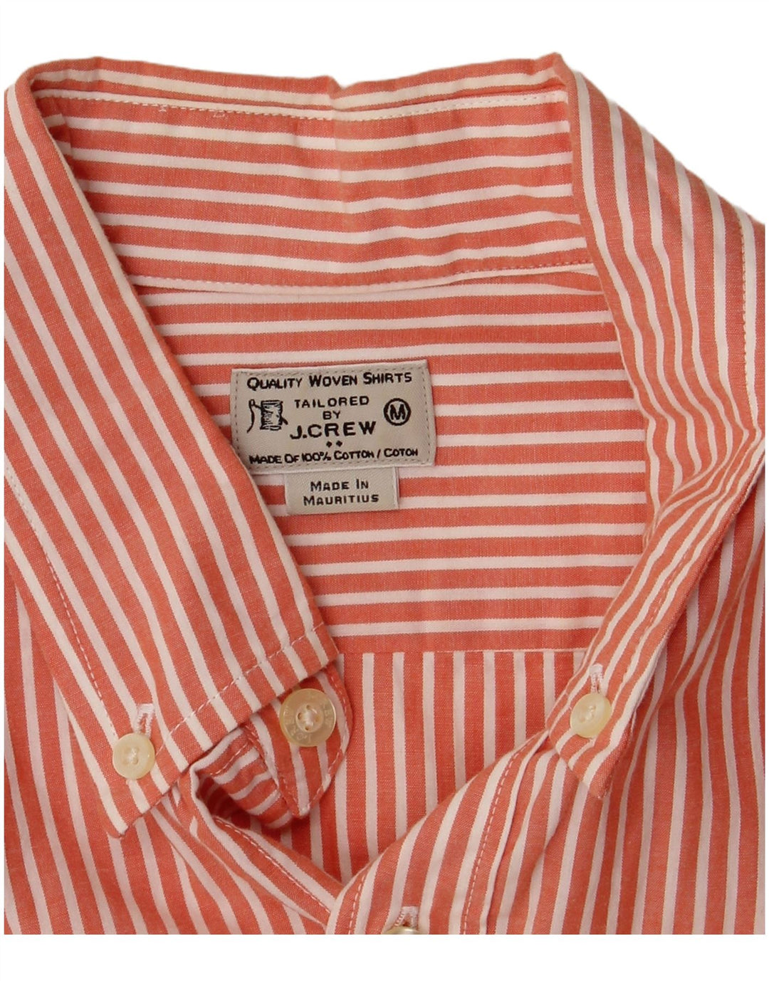 Camisa para hombre J. Crew de algodón a rayas rosa medio