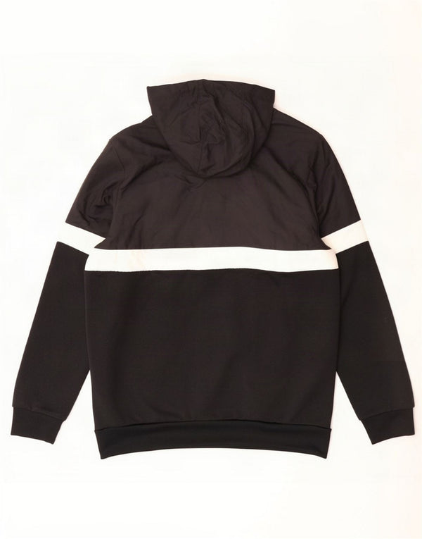 Chaqueta de chándal con capucha Adidas para niños 15-16 años Bloque de color negro
