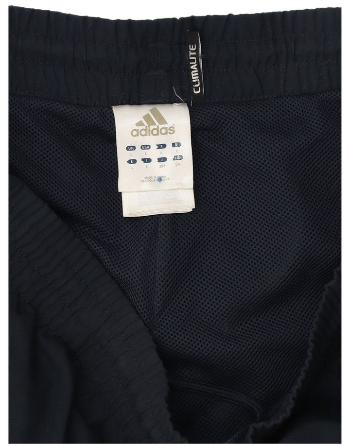 Adidas Mens Climalite Chándal Pantalones Grande Azul Marino Poliéster