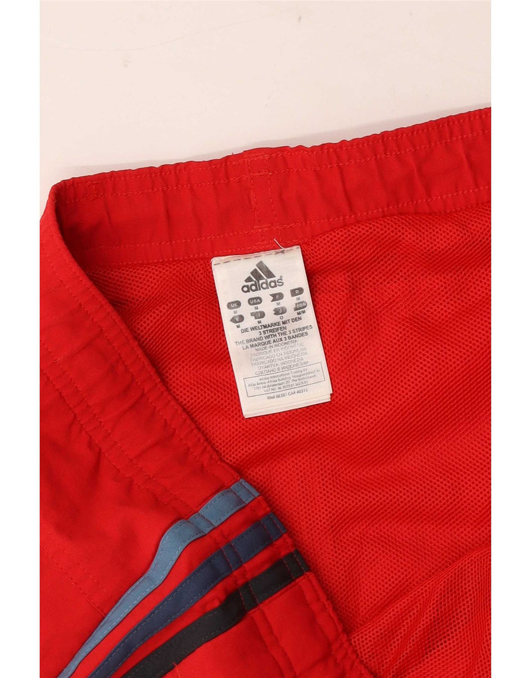Pantalones Cortos Deportivos Adidas Para Hombre Nylon Rojo Mediano