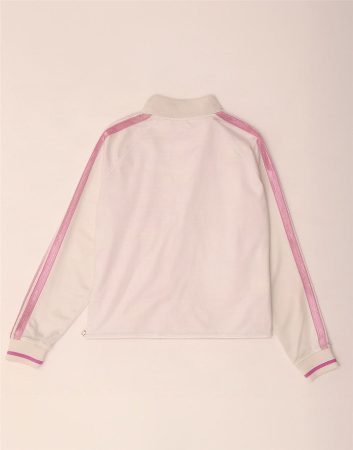 Asics - Chaqueta de chándal para mujer, talla 40, XL, color blanco, poliéster