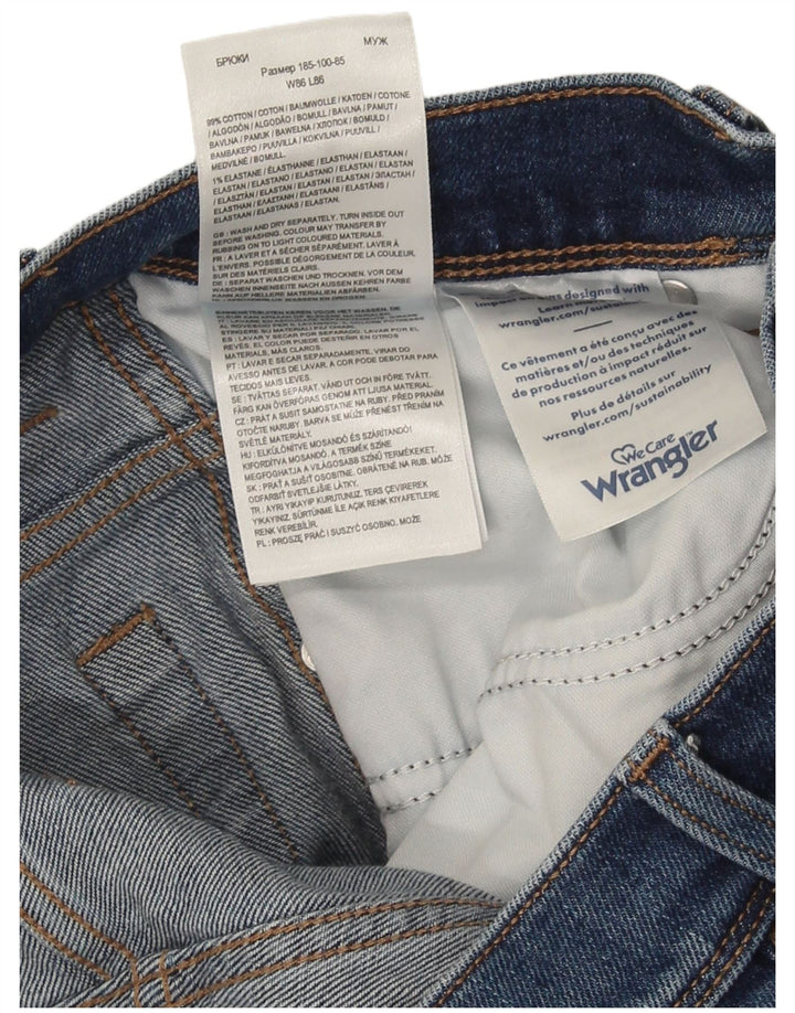 Wrangler Vaqueros rectos para hombre W34 L34 Algodón azul