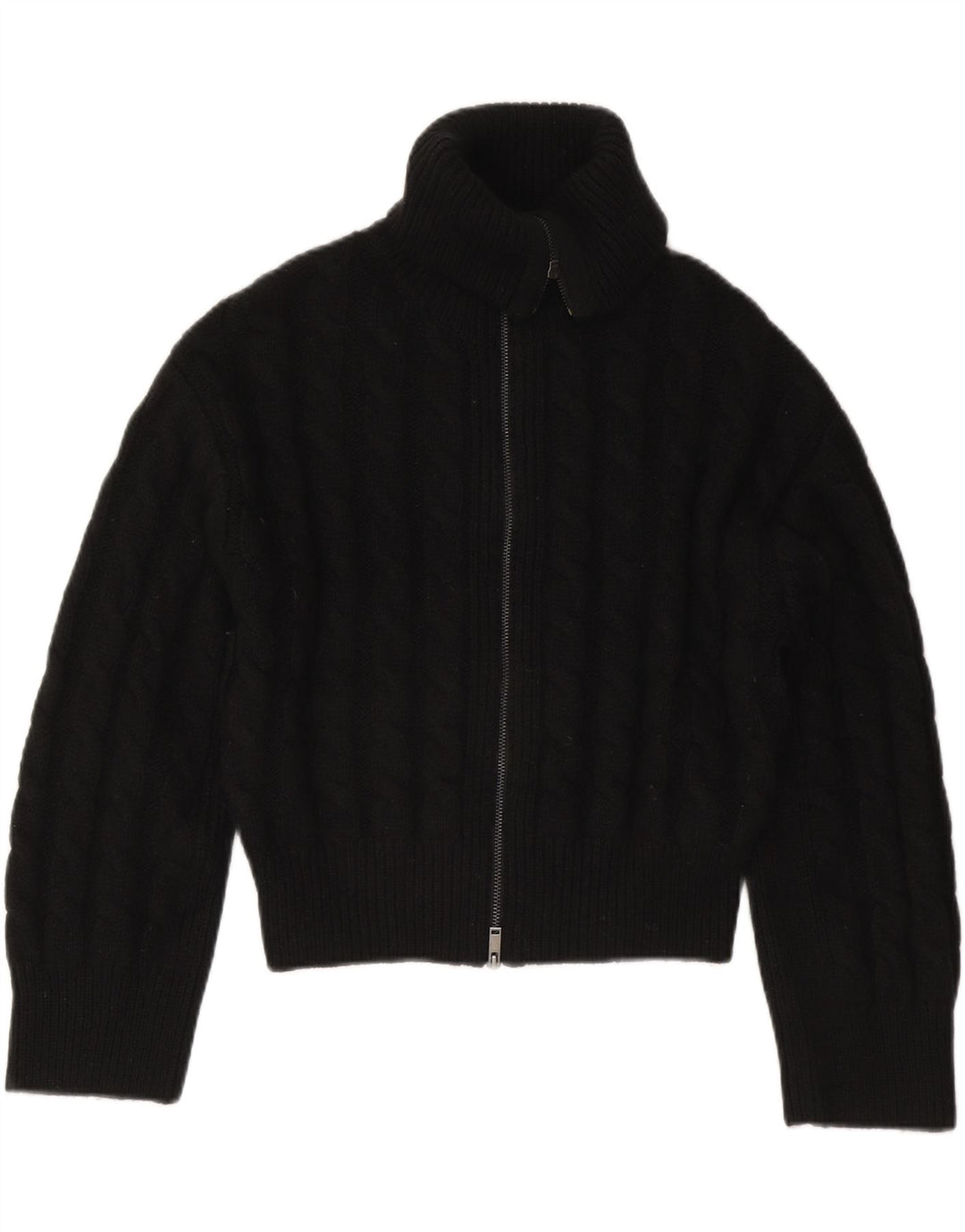 Cos - Cárdigan extragrande para mujer, talla pequeña, lana negra