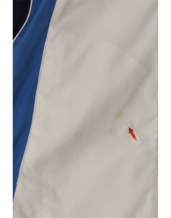 Chaqueta superior de chándal con gráfico Asics para hombre Poliéster con bloques de color blanco mediano