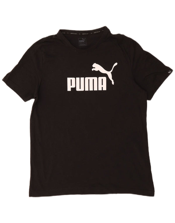 Puma Mens Graphic T-Shirt Top XL Black Cotton