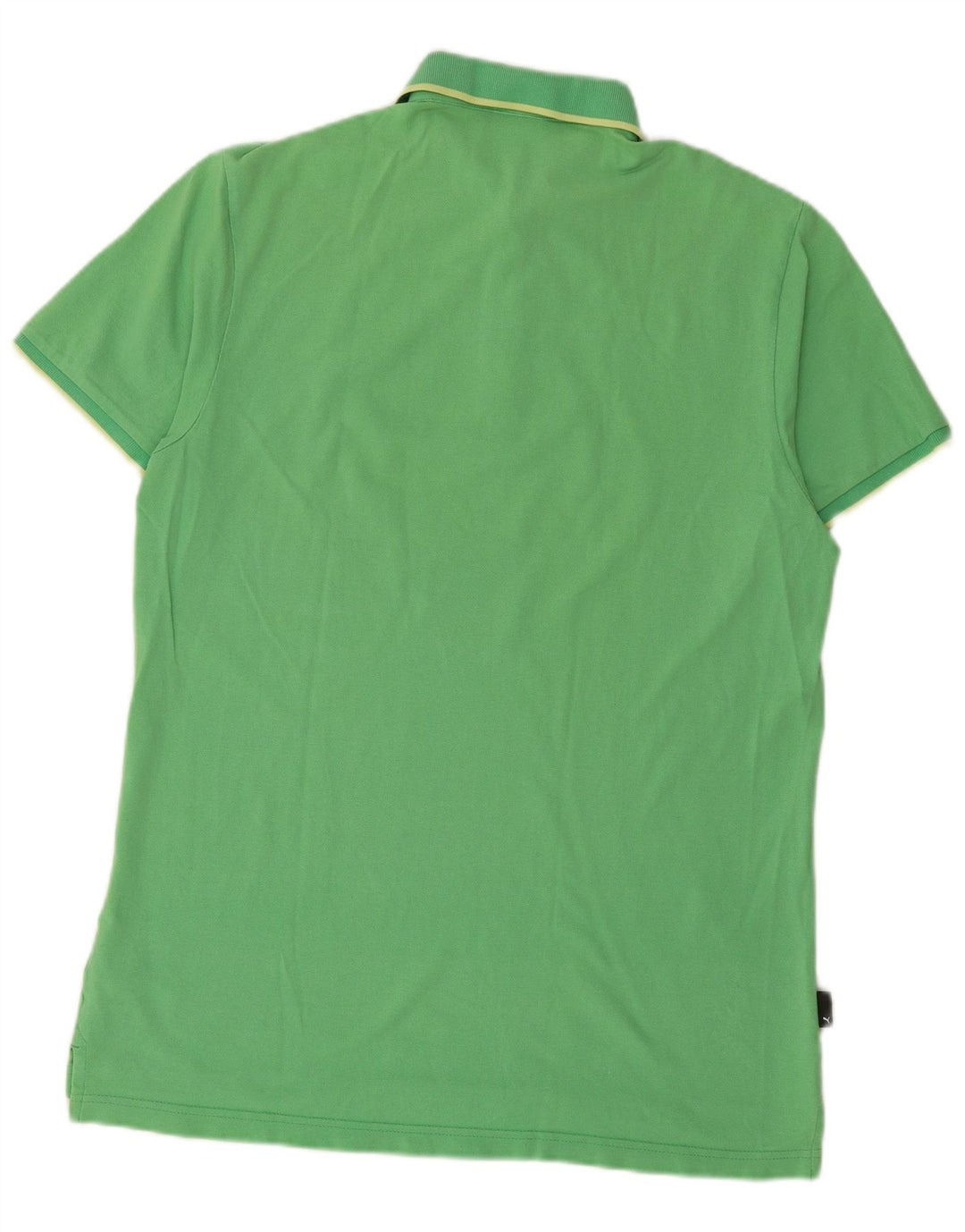 PUMA Polo para hombre de algodón verde grande