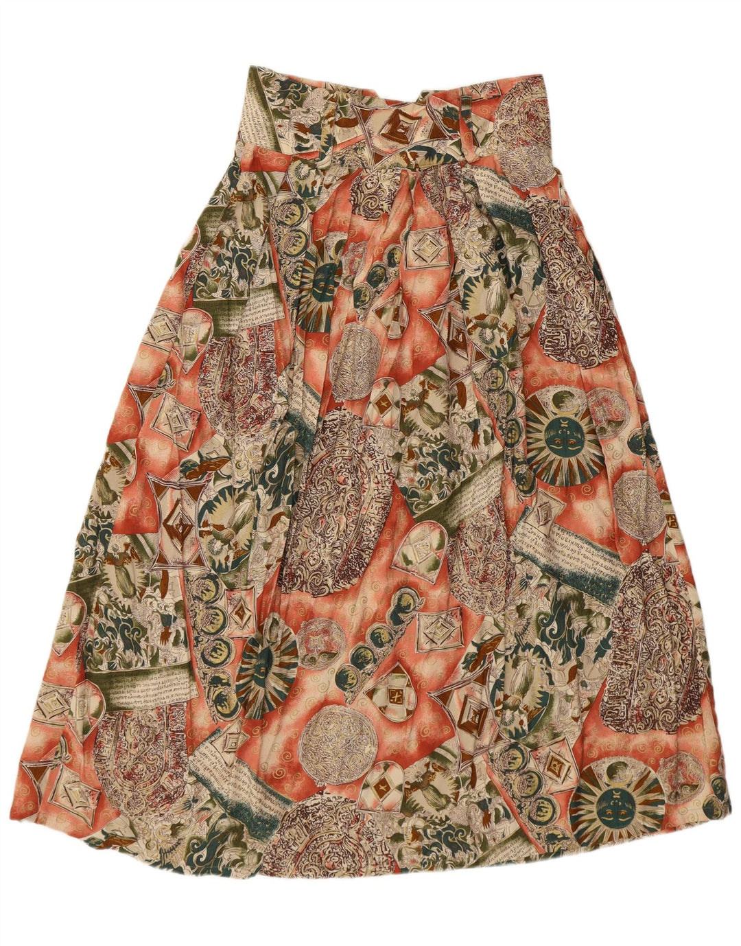 VINTAGE Womens Flared Skirt IT 44 Medium W28  Multicoloured Patchwork