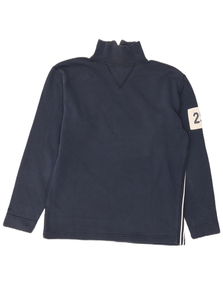 Asics Hombre Zip Neck Sudadera Jumper Small Azul Marino