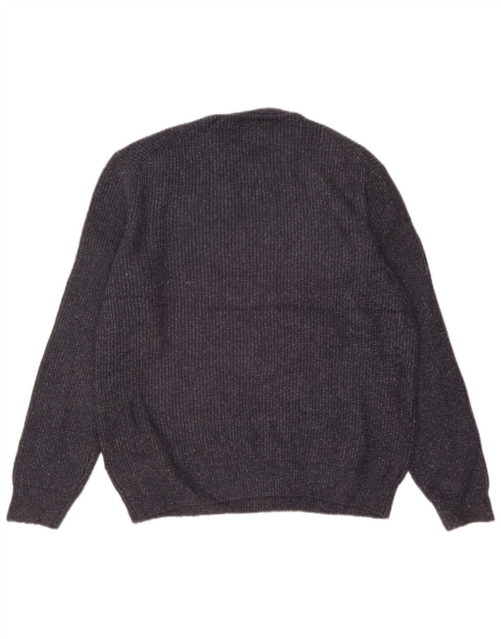 Marks & Spencer - Jersey de cuello redondo para hombre, talla grande, color azul marino