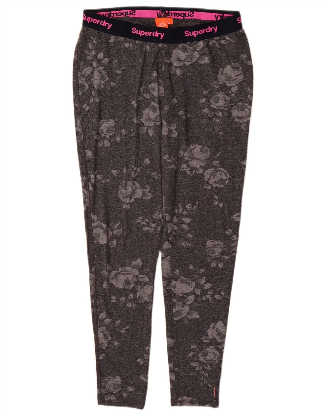 SUPERDRY Leggings gráficos para mujer UK 44 Algodón floral gris grande