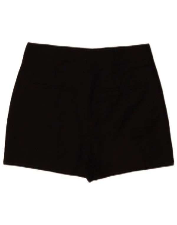 Zara Mujer Shorts Casuales Pequeño W26 Algodón Negro
