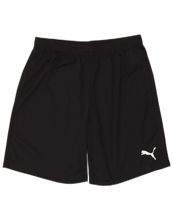 Puma - Pantalones cortos deportivos para hombre, talla grande, color negro