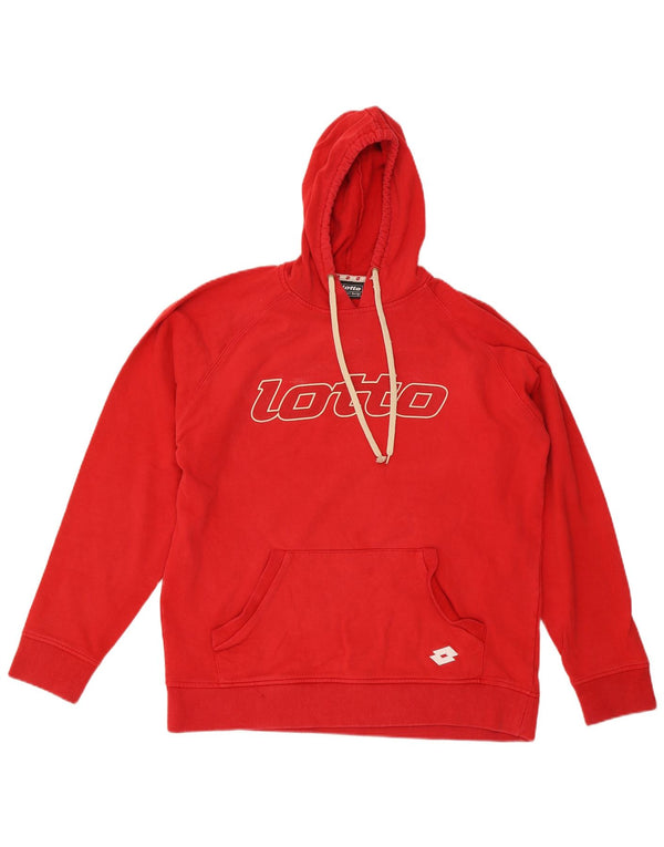 Lotto Jersey con capucha gráfico para hombre 2XL Rojo
